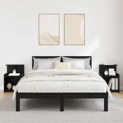 Noćni ormar 2 pcs Crni hrast 40 x 35 x 60 cm Konstruirano drvo