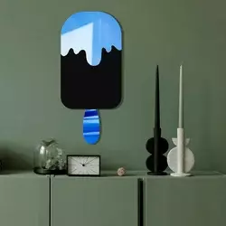 Wallity Ogledalo Ozgl518, 27x60 cm, Plavo