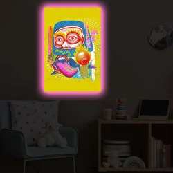 Wallity Slika sa LED osvetljenjem 4570POPARTDACT-003, 45x70 cm