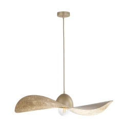 Luster na sajli KAPELLO 1xE27/60W/230V O 76 cm zlatna