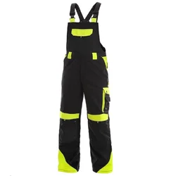 CANIS Radne pantalone na tregere Sirius Brighton/ crna/žuta