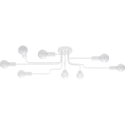 Sollux SL.1444 - plafonski luster VECTOR 8xE27/15W/230V, bela