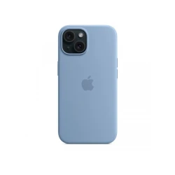 iPhone 15 Silicone Case with MagSafe - Winter Blue