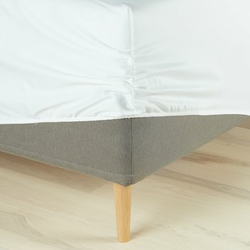 SHE Sateen Fitted 180x200x35 white KR