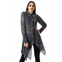 Ženska srajca KILLSTAR - Eclipsa Button-Up - Črna - KSRA005176
