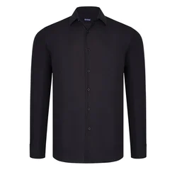 G926 DEWBERRY MENS SHIRT-BLACK