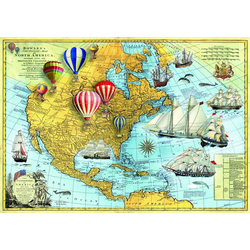 BlueBird - Puzzle North America 1500 - 1 500 kosov