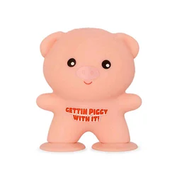 Lepilna antistres igrača Praščić Sticky Pig 9 cm Roza