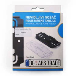 Držač registarske tablice bez okvira 520 × 112–113 mm – Crni