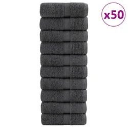 Premium krpe za pranje SOLUND 50 kom Antracit 15x21 cm 600 gsm