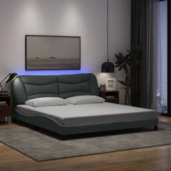 Okvir kreveta s LED-om bez madraca Hvar 180x200 cm od tkanine