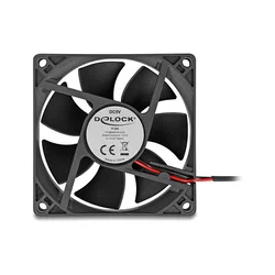 DeLOCK 67290 axialni ventilator 5 V DC, 80 x 80 x 25 mm, črn