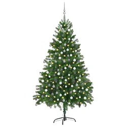 Božićno drvce s 300 LED svjetlima s stalakom Zelena 180 cm PE