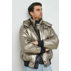 Dvostrana jakna Karl Lagerfeld za muškarce, boja: zlatna, za prijelazno razdoblje