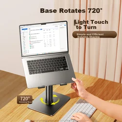 Shuotuo Stalak za laptop, 360° rotirajući, Sivi