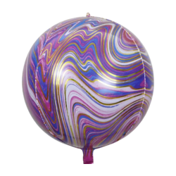 Prestige Orbz Folija balon Mermerni, Ljubičasti, 56cm