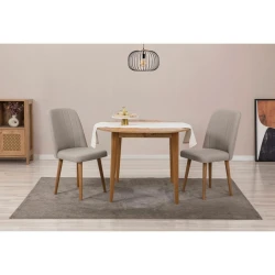 HANAH HOME Trpezarijski sto i stolice Vina 1005 - Atlantic Pine Cream