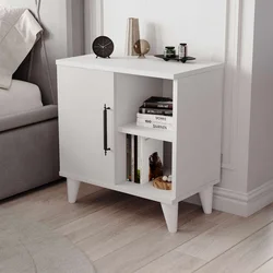Hanah Home noćni ormarić Rose, 55,5 cm, beli