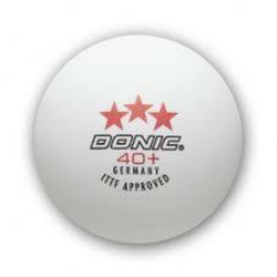 Donic DONIC 40+ ITTF  ***plastična loptica za stolni tenis / bijela – 3 kom
