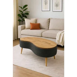 Hanah Home Vera klub sto 98 × 45 × 50 cm, antracit