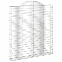 Gabionska košara s lukom 200x30x220/240 cm pocinčano željezo