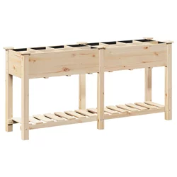 Vrtna saksija Bež 161,5 x 45 x 76,5 cm Čvrsto drvo jele