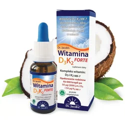 Prehransko dopolnilo Dr. Jacobs Vitamin D3 + K2 FORTE 20 ml kapljice 1 kos.