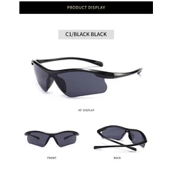 Gogosoon Unisex naočare za sunce, Crno-sive