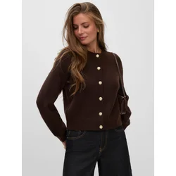 VERO MODA Pletena jopa VMHAZEL čokolada