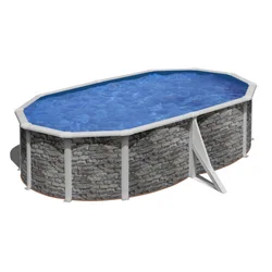 Montažni bazen GRE 5m x 3m x 1.2m ovalni u boji kamena
