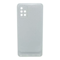 Maska za telefon TRANSPARENT COLOR za Samsung A51, Bela