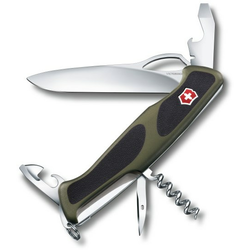 Victorinox Švicarski džepni nož Broj funkcija 11 Victorinox RangerGrip 61 0.9553.MC4 Maslinasta, Crna