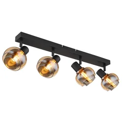 Globo 54309-4B - Stropno spot svetlo TOKKI 4xE14/40W/230V crno
