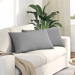 Jastučići za sofu 2 pcs Oblačnosiva 80 x 40 cm tkanina