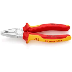 KNIPEX Klešta kombinovana izolovana 1000V VDE 180mm 03 06 180 crvena