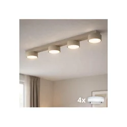 Brilagi - LED RGB prigušiva ugradna spot svetiljka MONO 4xGX53/14W/230V Wi-Fi Tuya bež