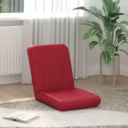Podesivi podni naslonjač Vinska crvena Umjetna koža