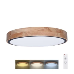 Solight WO8005 - LED prigušiva svetiljka IRON OAK LED/48W/230V 3000-6500K pr. 40 cm + daljinski upravljač