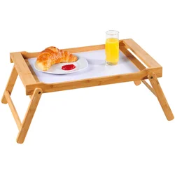 Kesper Poslužavnik za serviranje sa sklopivim nogama 59x33x24cm bambus, Smeđi