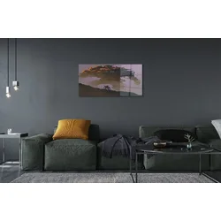 tulup.si Steklena slika Man grozno znakov glave 100x50 cm 4 obešalnika