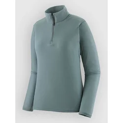 Patagonia Cap LW Zip Neck Base Layer Top blue sage