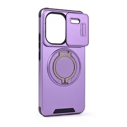 Torbica CamShield Ring stand za Xiaomi Redmi Note 13 Pro Plus (EU) ljubicasta