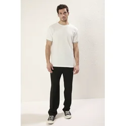 Trendyol Muška majica Tmnss25Ts00042, Bela