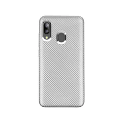 Maska Carbon fiber za Samsung A20/ A205F/ A30/ A305F, Srebrna