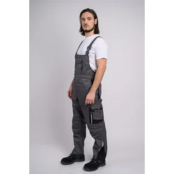 Laki Industry premium Radni polukombinezon Sivo-crni