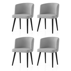 Hanah Home Set stolica Soft-4101 V4, 63x56x156.5 cm, 4 komada, Sive