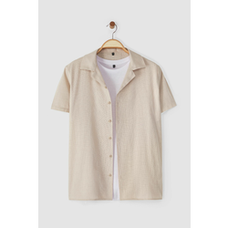 Trendyol Mink Unisex Relaxed Fit Short Sleeve Shirt