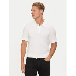 Boss Polo majica Prime 50507813 Bela Regular Fit