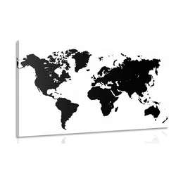 Slika zemljevid v črnobeli izvedbi - 60x40