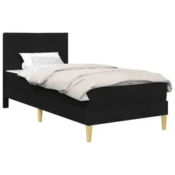Vidaxl Konstrukcija postelje Črna 100 x 200 cm Poliester